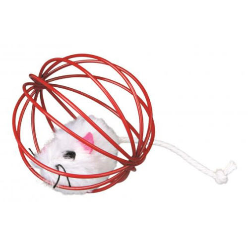 Игрушка для кошек Trixie Мяч с мышкой, 6 см