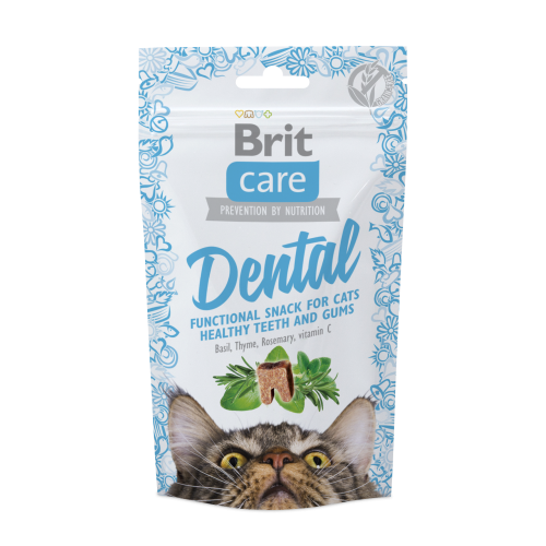 Лакомство для кошек Brit Care Cat Snack Dental с индейкой 50 г