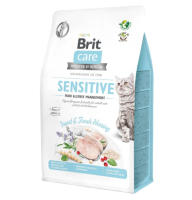 Сухий корм для кішок з харчовою нестерпністю Brit Care Cat GF Insect 400 г (комахи та риба)