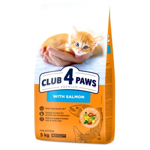 Сухой корм для котят Club 4 Paws Premium (лосось) 5 кг