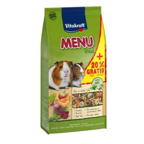 Корм для морских свинок Vitakraft «Premium Menu Vital» 1 кг + 20 %