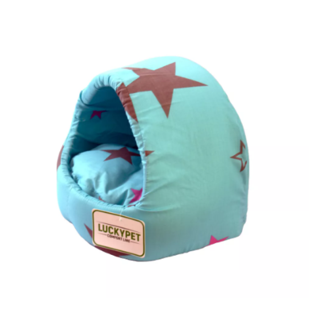 Будка - лежак для собак и кошек №0 Белла "Lucky Pet", бирюзовый, 30х27х27см