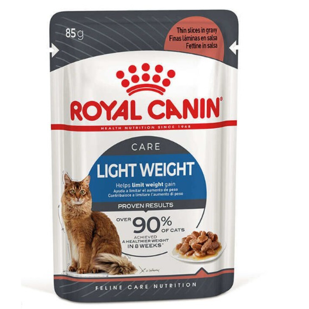 Влажный корм для кошек при ожирении и избыточном весе Royal Canin Light Weight Care в соусе 12 шт х 85 г 