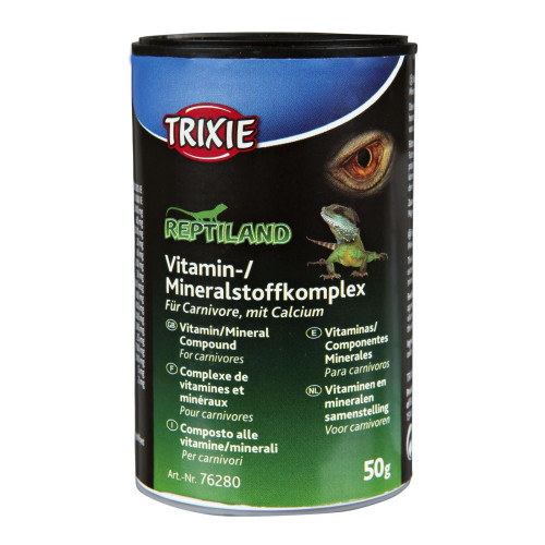 Добавка для рептилий Trixie REPTILAND кальций с витаминами, 50гр