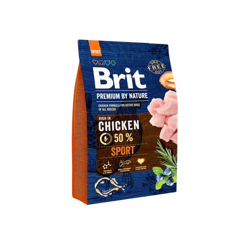 Сухий корм Brit Premium Dog Sport для собак із підвищеними фізичними навантаженнями зі смаком курки 3 кг