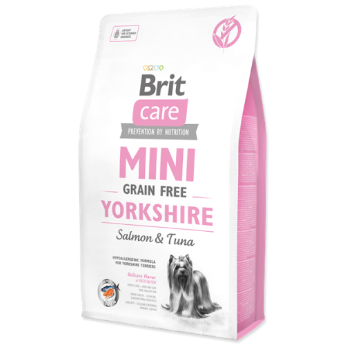 Сухой корм Brit Care Mini Grain Free Yorkshire для взрослых собак породы йоркширский терьер 2 кг