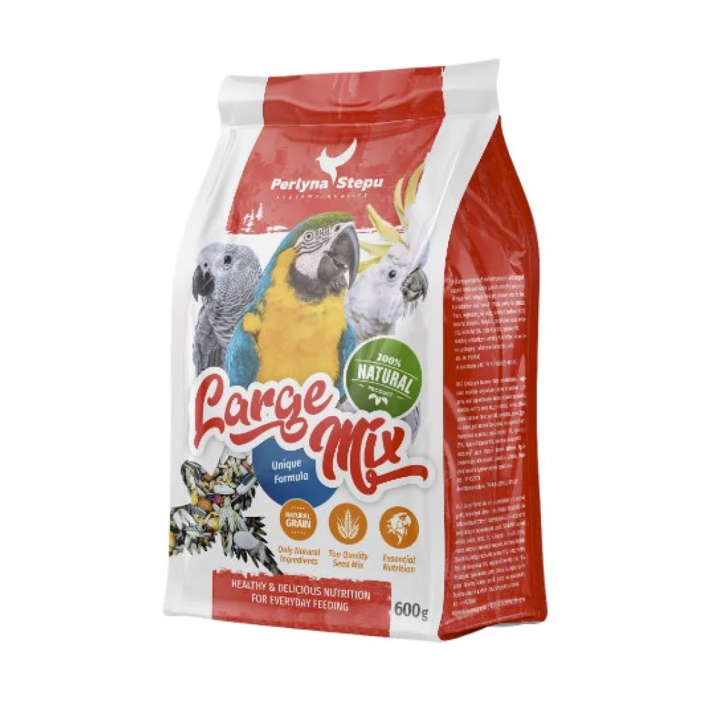 Корм для больших попугаев Perlyna Stepu Large Mix, 600 г