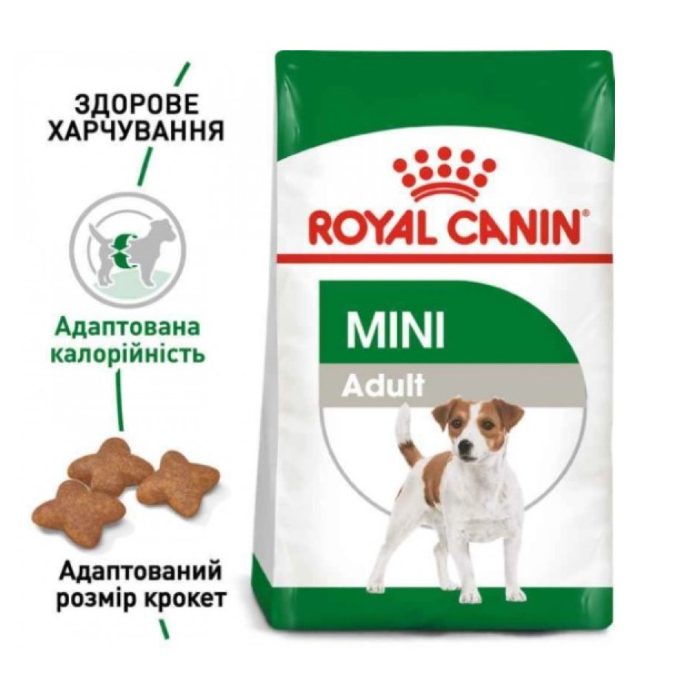 Сухой полнорационный корм Royal Canin Mini Adult для мелких пород старше 10 мес. 4 (кг)