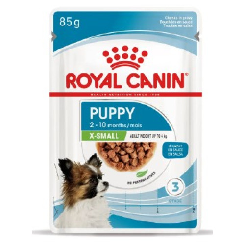 Влажный корм Royal Canin Xsmall Puppy для щенков маленьких пород, 12х85 г