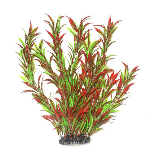 Штучна рослина для акваріума Aquatic Plants "Hygrophila corymbosa" червоно-зелена рясна 40 см