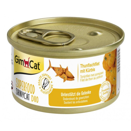 Влажный корм для кошек GimCat Superfood 70 г (тунец и тыква)