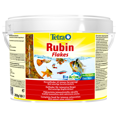 Корм для аквариумных рыб хлопья для окраса Tetra Rubin Flakes 10 л (2.05 кг)