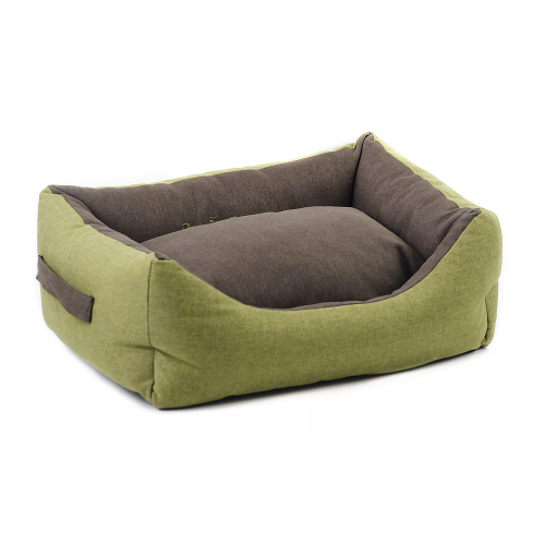 Лежак Природа Оливия 2 для собак 58 х 48 х 18 см зеленый