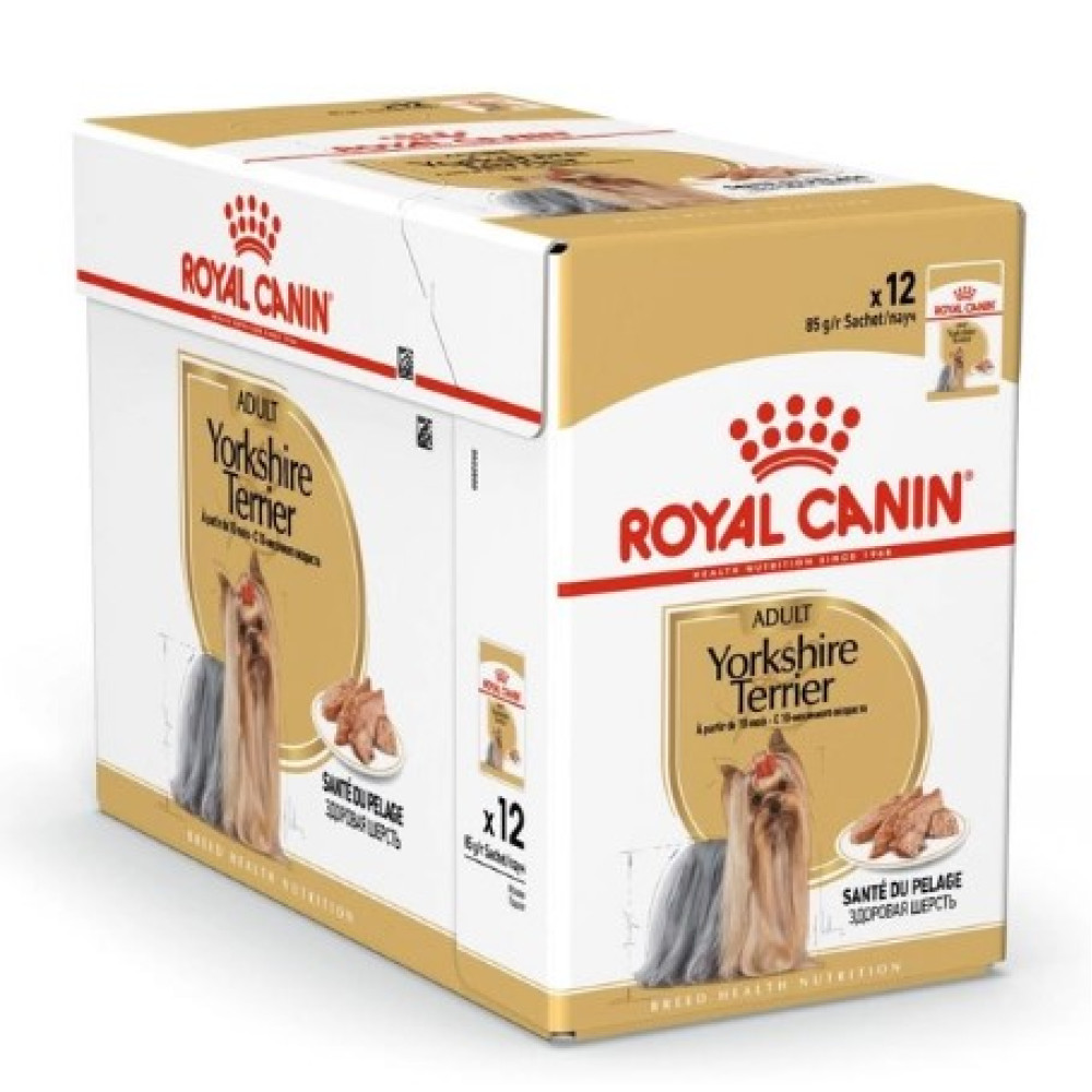 Влажный корм Royal Canin Yorkshire Terrier Adult  для взрослых собак породы йоркширский терьер, 12х85 г 