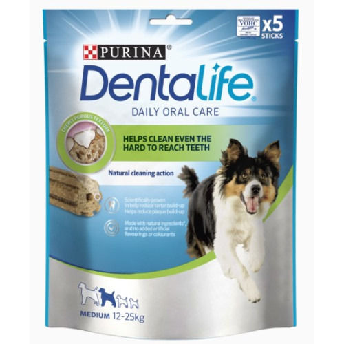 Палички для здоров'я зубів у собак середніх порід Purina Pro Plan DentaLife Medium 115 г (5 шт)