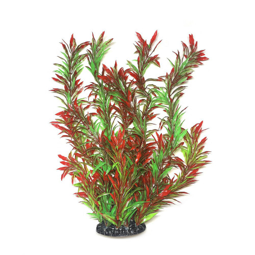 Искусственное растение для аквариума Aquatic Plants "Hygrophila" красно-зеленое пышное 40 см