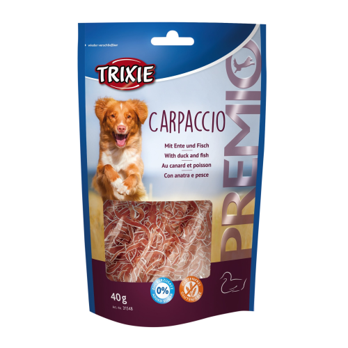 Ласощі для собак Trixie Premio Carpaccio качка та риба 40 г