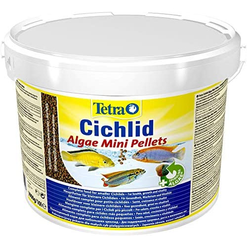 Корм для акваріумних риб Tetra Cichlid Algae Mini Pellets у гранулах 10 л (3.9 кг)