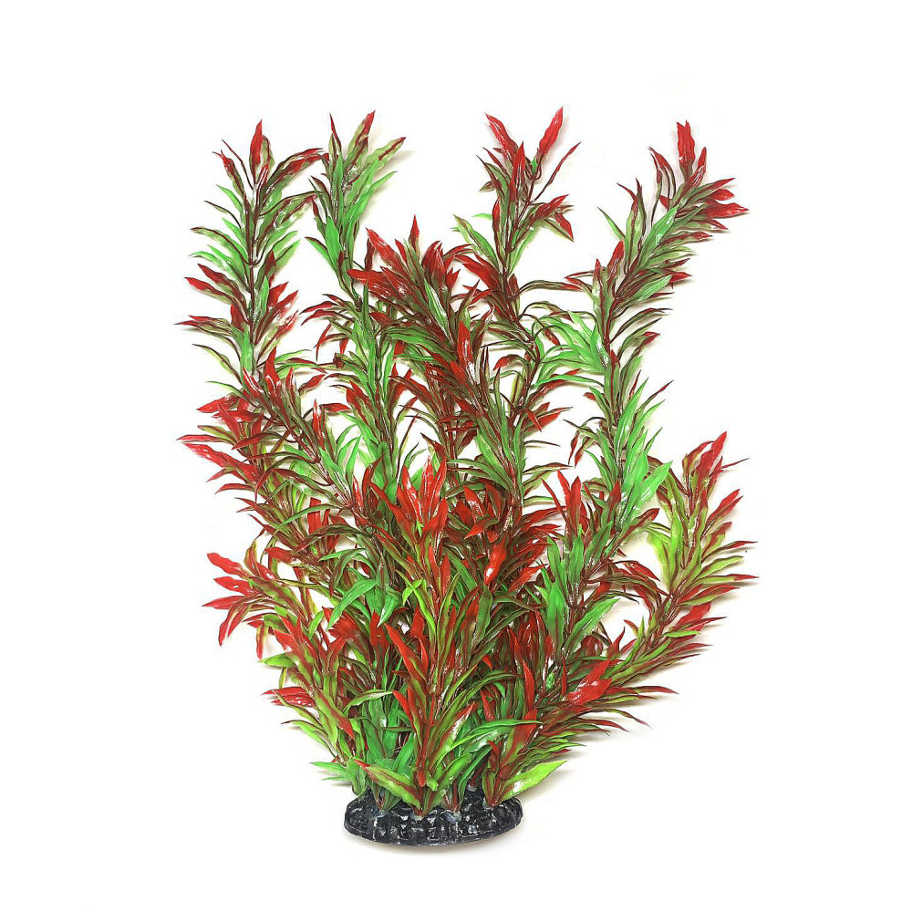 Искусственное растение для аквариума Aquatic Plants "Hygrophila" красно-зеленое пышное 60 см