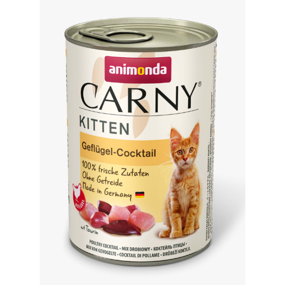 Консерва Animonda Carny Kitten Poultry Cocktail, для кошенят, коктейль із птиці 200 (г)
