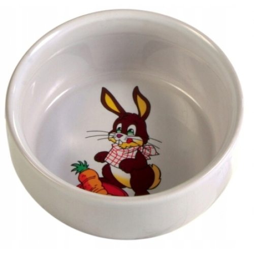 Керамічна миска для кролика з малюнком Trixie, 250 мл/ø 11 см