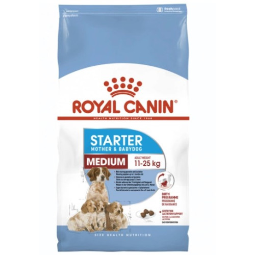 Сухой полнорационный корм Royal Canin Medium Starter для собак в период беременности и щенков средних пород до 2 месяцев, 1 кг