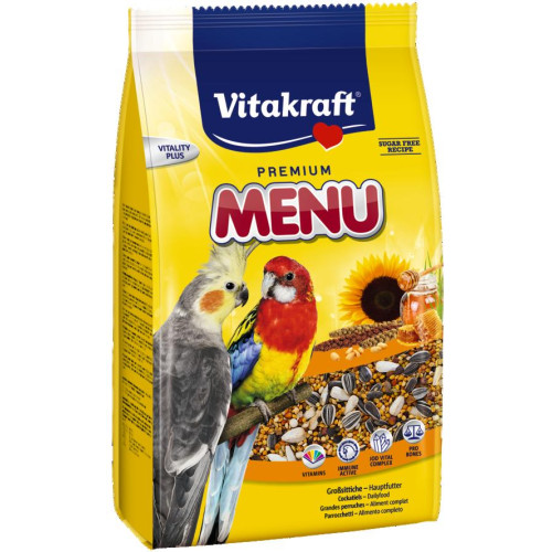 Корм для нимф / средних попугаев Vitakraft Menu Vital  3 (кг)
