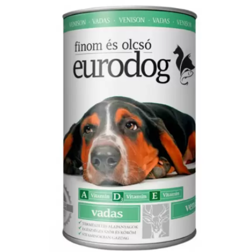 Консерва для собак EuroDog зі смаком дичини 415 (г)