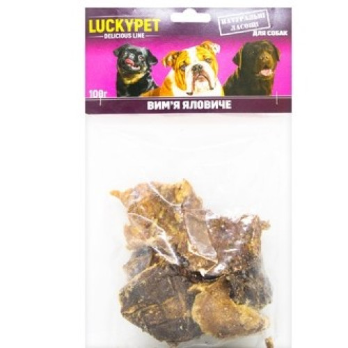Лакомства для собак "Luсky Pet", вымя 100 (г)