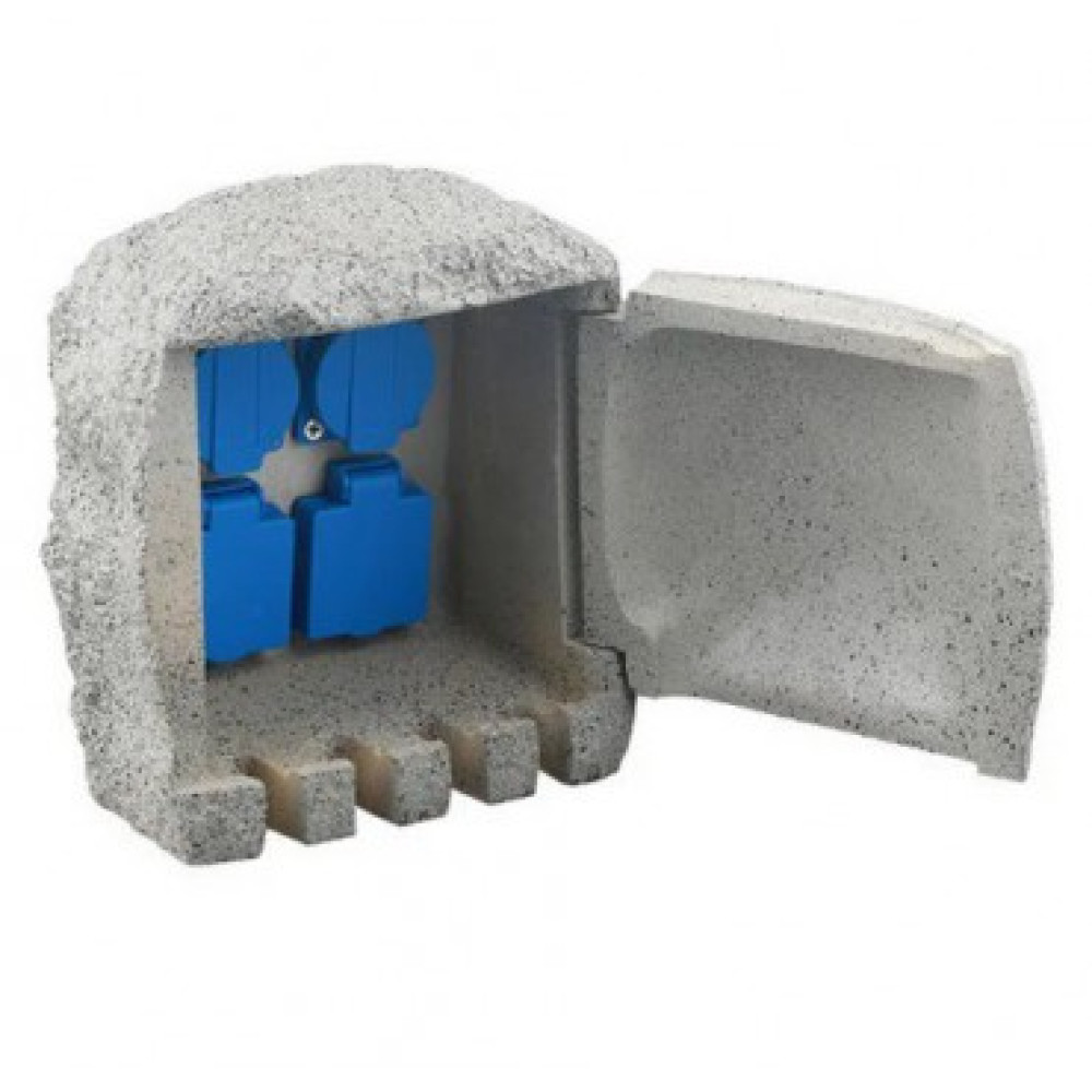 Вуличний блок з розетками в камені SunSun CSB-104 для підключення ставкового обладнання
