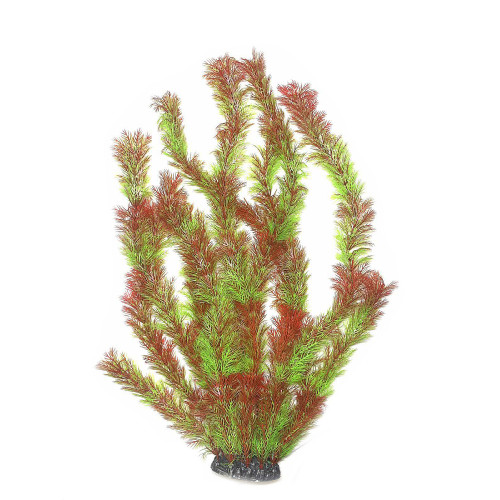 Искусственное растение для аквариума Aquatic Plants "Foxtail" красно-зеленое пышное 60 см