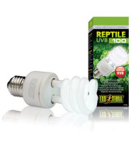 Ультрафіолетова лампа флуоресцентна для тропічного тераріуму Exo Terra Reptile UVB 100 Е27, 26 Вт