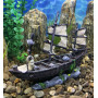 Декорация для аквариума "Затонувший пиратский корабль" 23.5х7.5х17 (см)
