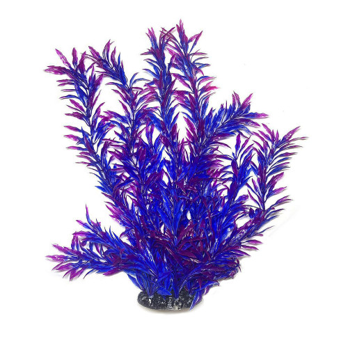 Искусственное растение для аквариума Aquatic Plants "Hygrophila" синий электрик пышное 60 см