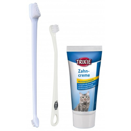 Зубная паста с щетками для котов, Trixie, 100 мл