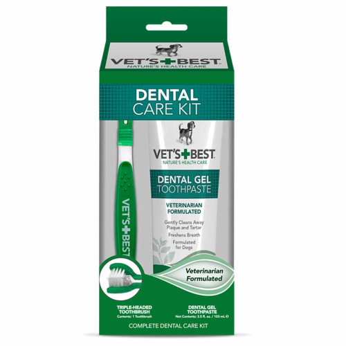 Набір для гігієни ротової порожнини собак Vet's Best Dental Care Kit 103 мл