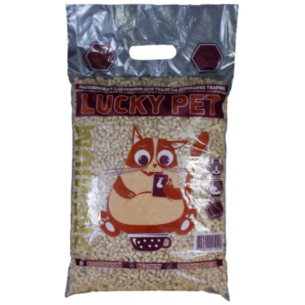Наполнитель древесный "Luсky Pet" Премиум для домашних животных 12 (кг)