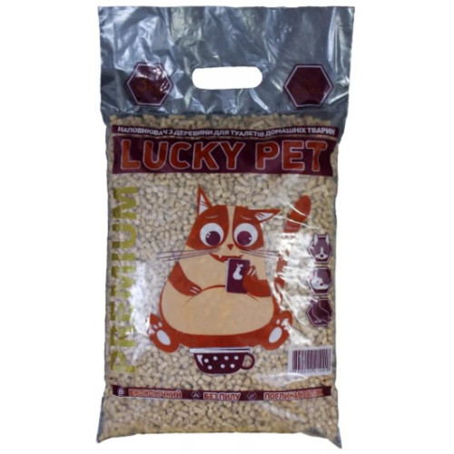 Наповнювач дерев'яний "Luсky Pet" Преміум для домашніх тварин 3 (кг)