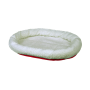 Лежак двухсторонний Trixie для кошек 47х38 см Белый с красным