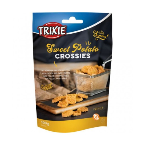 Ласощі для собак Trixie Sweet Poto Crossies з куркою 100г