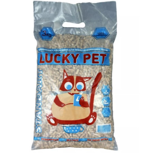 Наповнювач дерев'яний "Luсky Pet" Стандарт для домашніх тварин 6 (кг)
