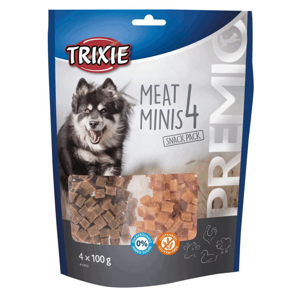 Лакомство для собак Trixie Premio 4 Meat Minis с курицей, уткой, говядиной и бараниной 4 x 100 г