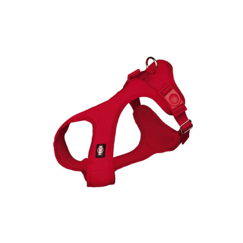 Шлея для собак Trixie нейлоновая «Soft» XS-S 30-45 см / 15 мм (красная)