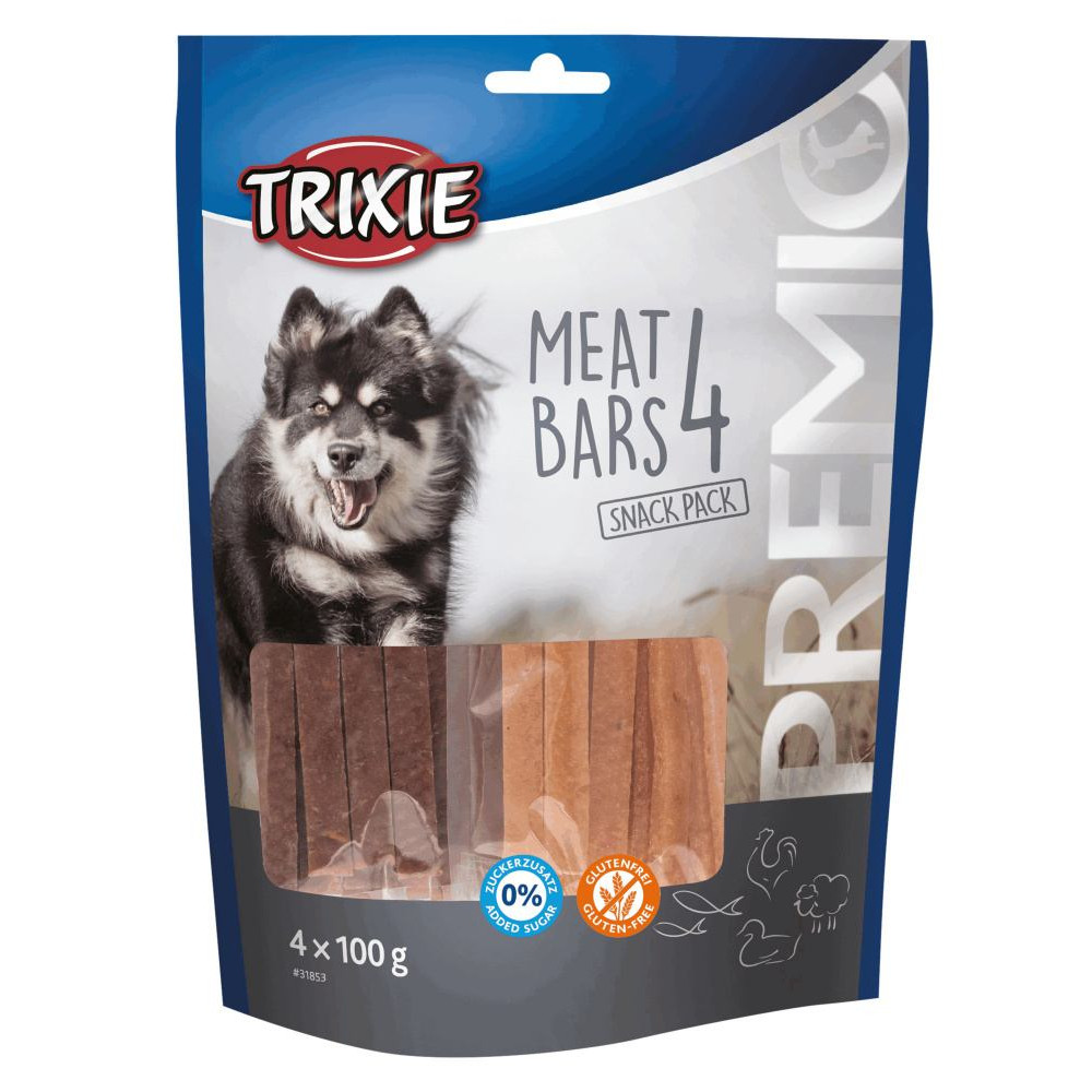 Лакомство для собак Trixie Premio 4 Meat Bars с курицей, уткой, бараниной и лососем 4 x 100 г