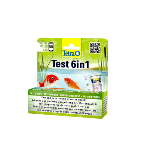 Набор индикаторных тестов для воды Tetra Pond Test 6in1 25 шт.