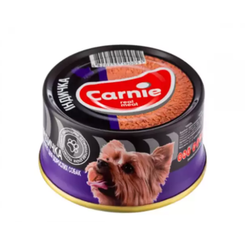 М'ясний паштет Carnie з індичкою для дорослих собак 95 г
