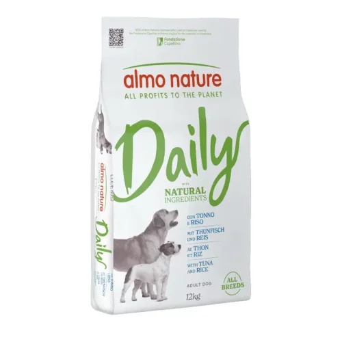 Сухой корм для взрослых собак всех пород Almo Nature Daily Dog (с тунцом и рисом) - 12 кг