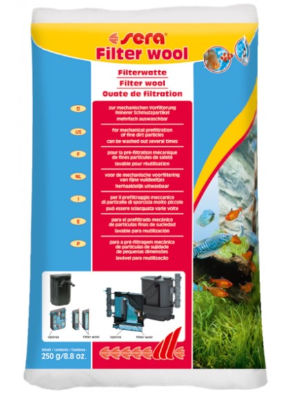 Синтетическая вата для фильтров Sera Filter Wool, 250 г (8463)