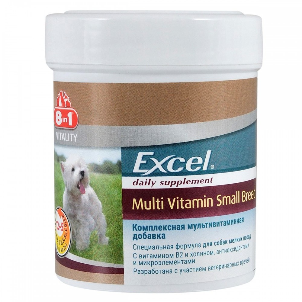Мультивитаминный комплекс 8in1 Excel Multi Vitamin Small Breed для ...