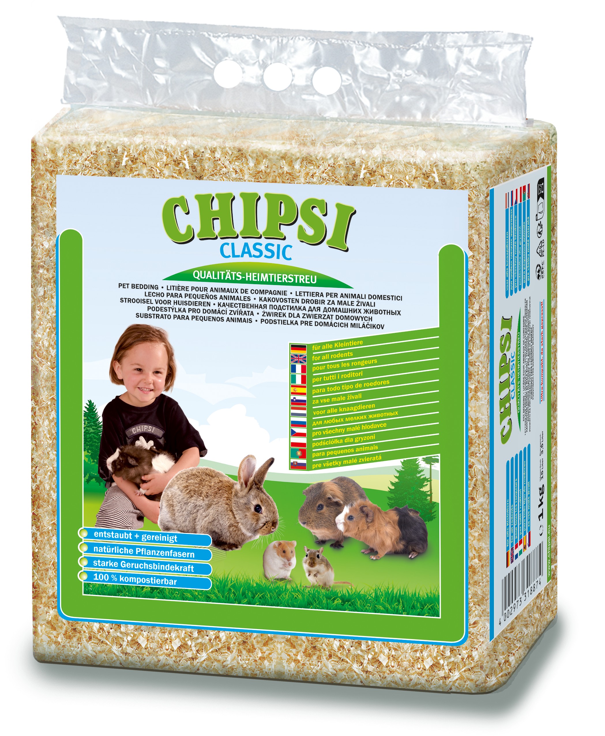 Купить Наполнитель-опилки для грызунов CHIPSI Классик, 15л/1кг в ...